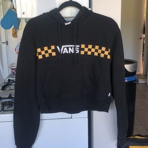 vans black and yellow hoodie